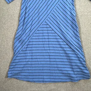 Habitat Blue Stripe Dress Size Small Short Sleeve Criss Cross Clothes To Live In thumbnail 3