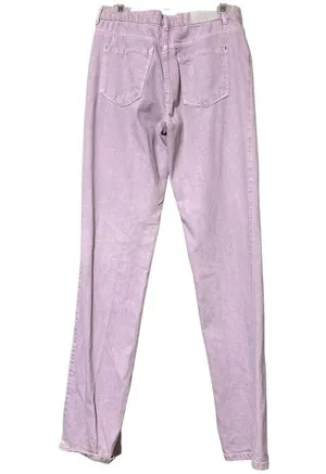 ZARA women’s size 6 lavender light purple front slit jeans business casual thumbnail 3