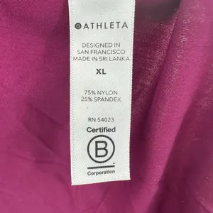 Athleta Size XL Racer Back‎ Tank Top Purple Athletic Athleisure Shirt Blouse thumbnail 4