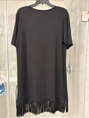 Karen Kane Black Fringe Dress thumbnail 4