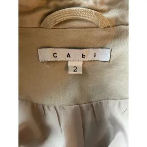 Cabi cream button front blazer jacket career office business size 2 thumbnail 4