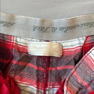 Abercrombie & Fitch Red Plaid Women Boxer Shorts thumbnail 2
