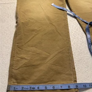 Free People Tan Carpenter Pants US 8 100% Cotton NWOT thumbnail 6