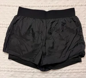 2LIV Women Black Running Shorts Active 2-in-1 Athletic Gear 4123C Size Medium thumbnail 1