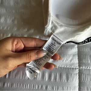 Calvin Klein Women's White Bralette thumbnail 3