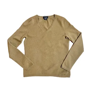 Sutton Studio Cashmere Classic Tan V-neck Sweater Sz M 100% Cashmere thumbnail 8