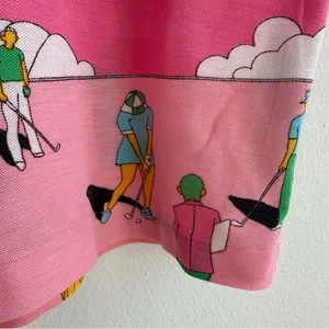 Vintage Pink Retro Golfing Tee Size XS thumbnail 5