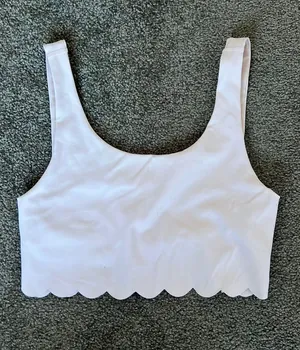 Pink aerie scalloped bra thumbnail 1
