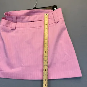 BY.DYLN Hendrix Corset Pink‎ Pinstripe Square Neck Crop Top DL2581 Womens Large thumbnail 14