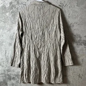 Cut Loose‎ Textured Crinkle Button Down Tunic Oversized Layering Lagenlook Small thumbnail 3