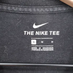 Nike Womens Black Futura Logo Swoosh Graphic T-Shirt Size M thumbnail 2