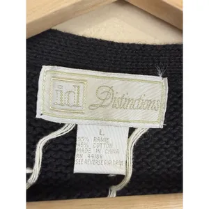 Vintage id Distinctions Christmas Sweater Vest Women’s L Candy Cane Embroidered thumbnail 6
