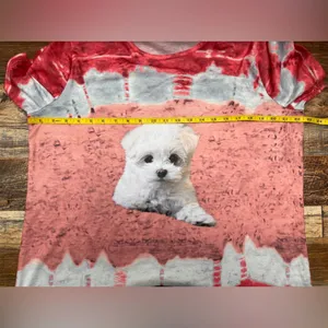 Tie-Dye Puppy Short Sleeve Tee – Coral thumbnail 5