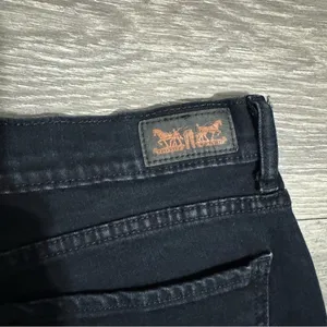 Levi's Women Black Perfectly Slimming 512 Straight Leg High‎ Rise Jeans W32 L32 thumbnail 7