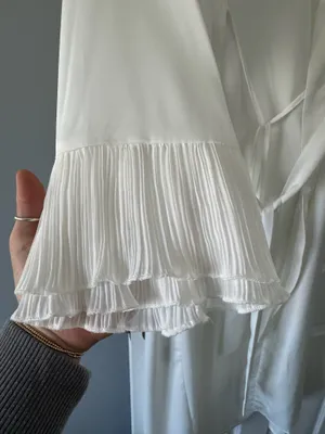 Six Stories White Silk Robe thumbnail 3