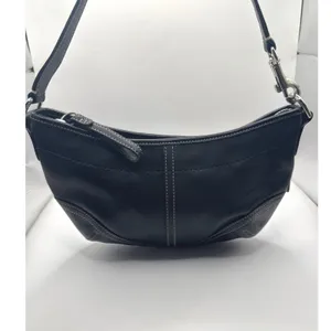 Coach Soho Black‎ Leather Small Hobo Shoulder Bag Purse N0 E043-4283 thumbnail 9