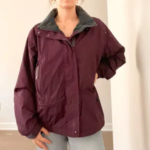 Vintage L.L. Bean Purple Fleece Lines Ski Jacket thumbnail 2