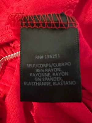 Fraiche by J Red Wrap-Front Wide-Leg Jumpsuit - NWT - Size M thumbnail 10
