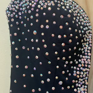 Womens Jovani Cocktail Dress Black Open Back thumbnail 7