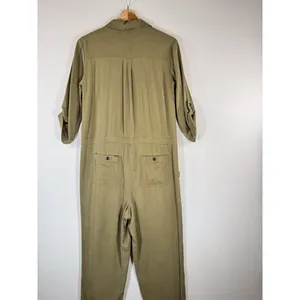 Sundance Womens Jumpsuit Green Wayside Roll Tab Sleeve Waist Tie Utility XS thumbnail 8