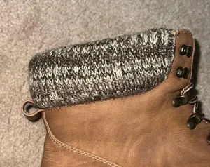 Brown Wide Lace-Up Hiker Boots thumbnail 3
