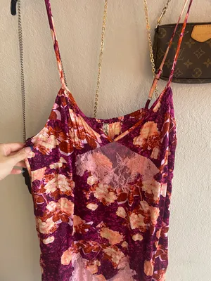 Free People Silk Lace Slip Dress thumbnail 5