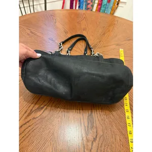 Coach Collete Tote Bag Women Large Black Leather 16485 thumbnail 3