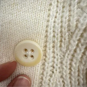 Cabi Cream Chunky Knit Cardigan Sweater Women S Duster Long Line Preppy Academia thumbnail 4