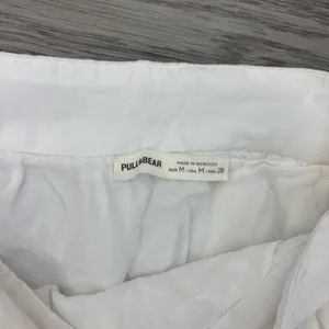 Pull&Bear Crisp White linen Bubble Skirt Size M thumbnail 3