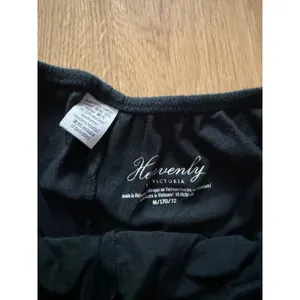 Victorias Secret Heavenly Pajama Shorts Black Lace Trim Modal M thumbnail 3