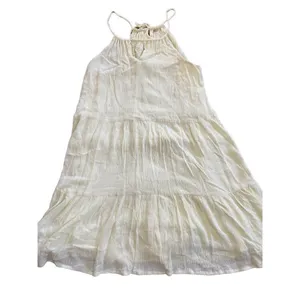 altar’d state‎ pale yellow flare high neck tie dress size M thumbnail 6