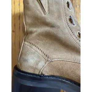 All Saints Ariel Brown Suede Zip Up Combat Boots Size 37 thumbnail 7