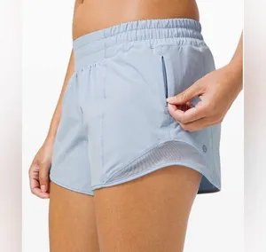 Lululemon Hotty Hot Short 4” Light Blue Size 4 thumbnail 1