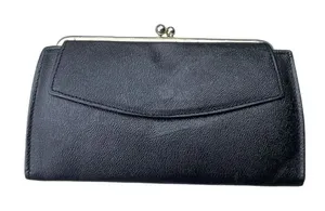 Vintage Renwick Morro Calf leather wallet. Black thumbnail 1