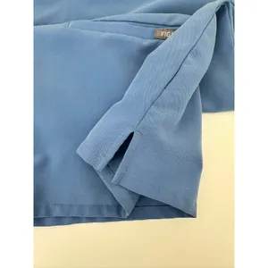 FIGS Technical Collection Womens Scrub Top Size S Blue Short Sleeve V Neck Stain thumbnail 6
