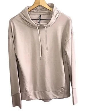 Kuhl Rhea Pullover Hoodie French Terry Cowl Neck Ribbed Shirt Lavender City Grey thumbnail 1