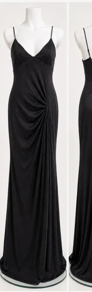 Amarra Black Maxi Dress Women 2 Dark Fairy Goth Whimsigoth Lace Up Y2K thumbnail 1