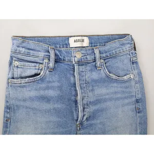 AGOLDE Nico High Rise Slim Fit Jeans Blue Women 24 Button Fly Denim Stretch‎ USA thumbnail 2