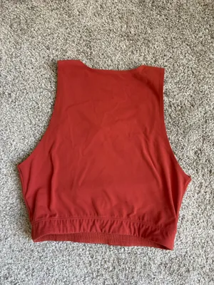 REI Orange High Neck Sports Bra thumbnail 3