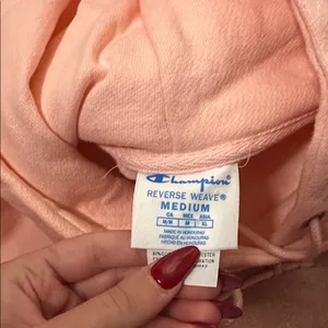 Champion Pink Cropped Hoodie thumbnail 7