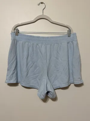 Aerie Blue Sweat Shorts Size Large Light Blue lounge thumbnail 5