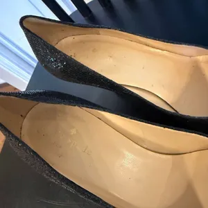 Kate Spade black glitter round toe pumps heels 8 thumbnail 8