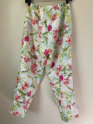 Dandy Worldwide Linen tropical capri pants Hawaiian pockets thumbnail 5