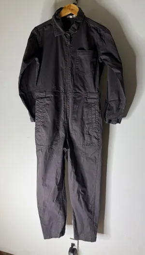 Alex Mill Coveralls long sleeve grey Cotton Twill‎ Utility Jumpsuit Workwear s thumbnail 1