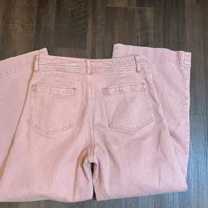 Faherty Wide Leg High Rise Pants Rose Pink Cotton Blend Size 30 Coastal Casual thumbnail 6