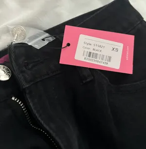 Edikted black low rise jeans thumbnail 2
