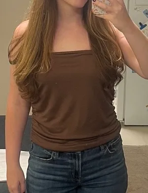 Brown tube top Size M thumbnail 1