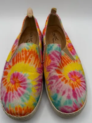 Easy Street Tie Dye Slip On Shoes 6.5W Wide Comfort Wave Colorful Casual thumbnail 1