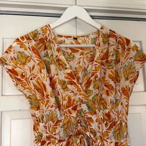 Kilig Amazon yellow floral smocked midi dress small thumbnail 5