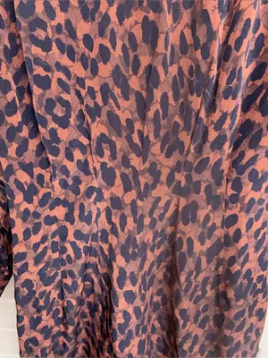 NEW KARINA GRIMALDI kylie print mini dress - in leopard brown XS Oversized thumbnail 10